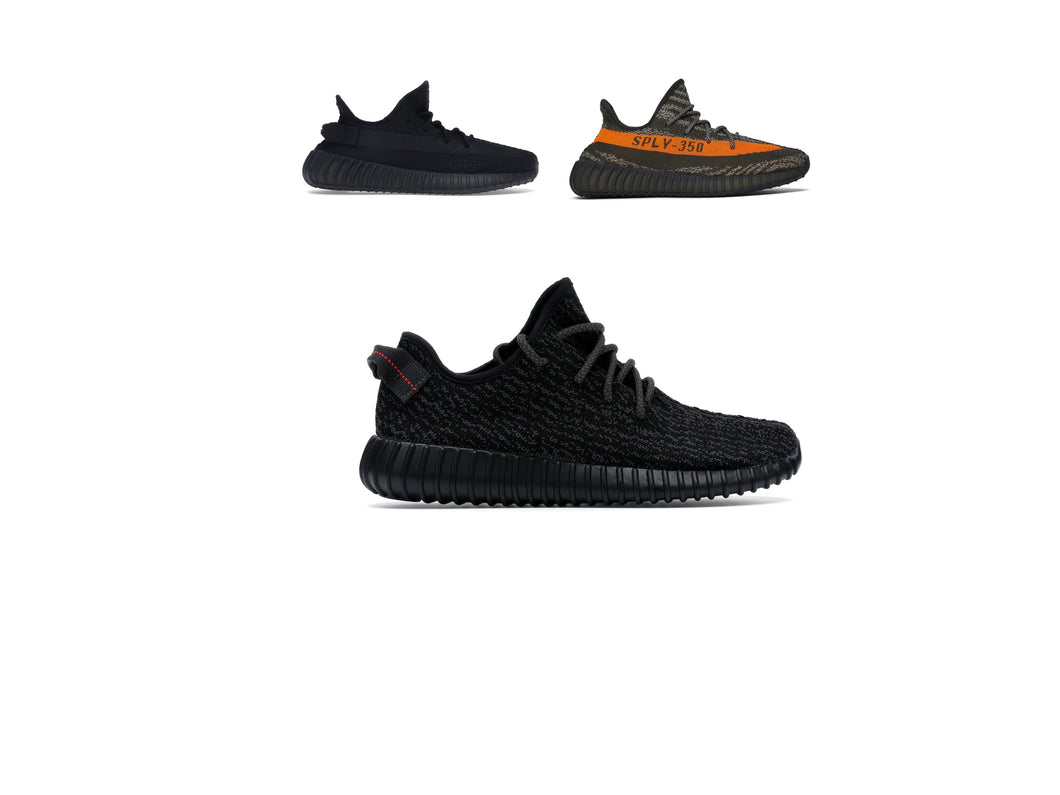 YZY 350 (10 Pack with Pirate Black) ($199.99 / per pair)